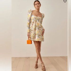 Reformation Floral Print Countryside Mini Dress Size: M